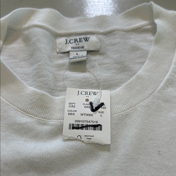 J. Crew Cotton Teddie sweater Size Large - Picture 5 of 10